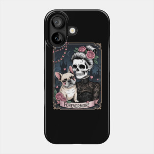 Forevermore Skeleton Bulldog Lovers Phone Case