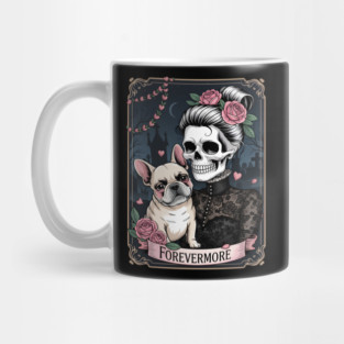 Forevermore Skeleton Bulldog Lovers Mug