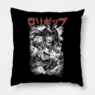 Lollipop Band Shirt "Yandere" Pillow