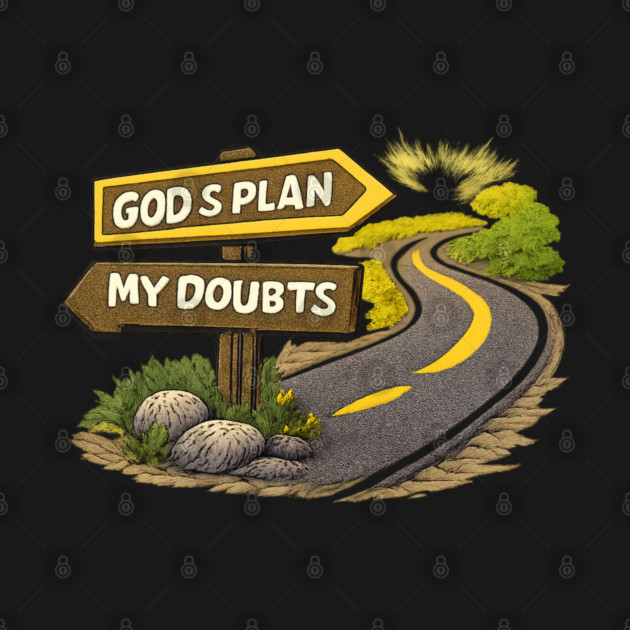 God’s Plan Over My Doubts Christian Faith Design | Inspirational Trust God Quote by Anne Lee