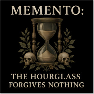 Memento Mori Hourglass Quote Posters and Art