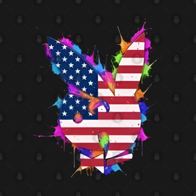 American Bunny Patriotic by MOHAMED 's Store 45