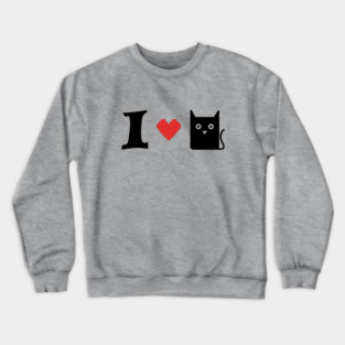 I 💗🐈 Crewneck Sweatshirt