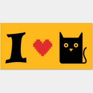 I 💗🐈 Posters and Art