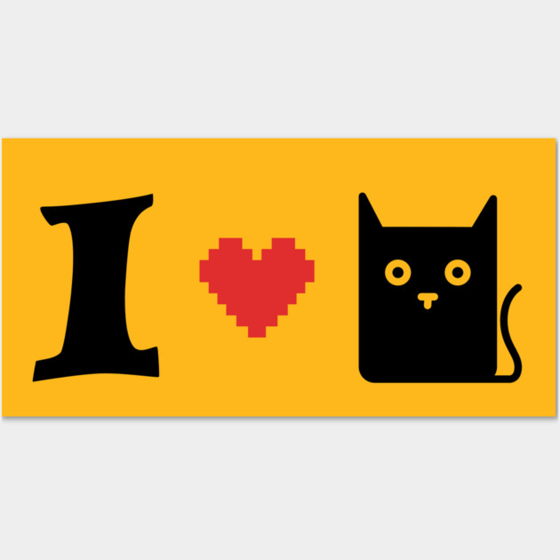 I 💗🐈 Wall Art by Fasnacht Herisau