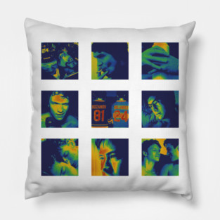 Heated Rivalry Thermal Aesthetic Grid Pillow