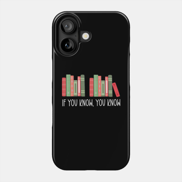 Funny If You Know You Know 6 7 Reading Books Merry Christmas Phone Case by yangho