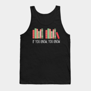 Funny If You Know You Know 6 7 Reading Books Merry Christmas Tank Top