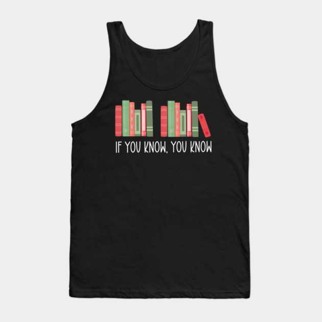 Funny If You Know You Know 6 7 Reading Books Merry Christmas Tank Top by yangho