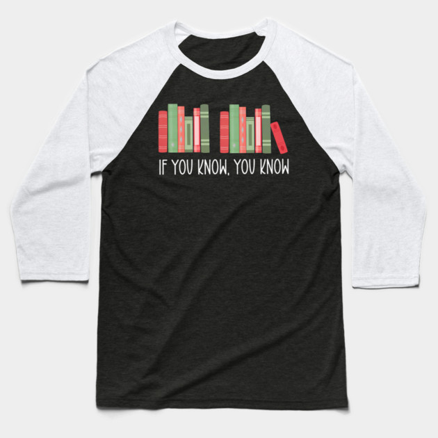 Funny If You Know You Know 6 7 Reading Books Merry Christmas Baseball T-Shirt by yangho