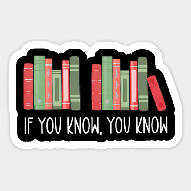 Funny If You Know You Know 6 7 Reading Books Merry Christmas Sticker by yangho