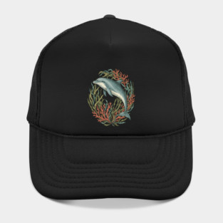Bottlenose Dolphin Underwater Scene Hat