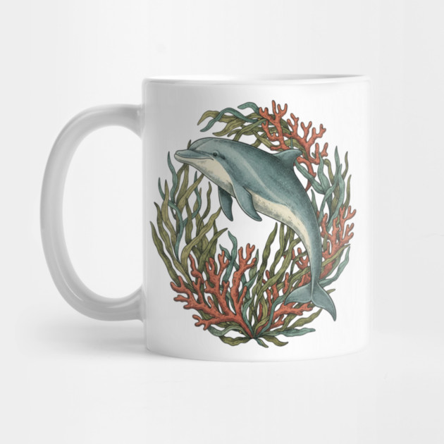 Bottlenose Dolphin Underwater Scene by BirdsnStuff