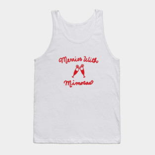 Merrier With Mimosas Graphic Tank Top