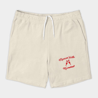 Merrier With Mimosas Graphic Shorts