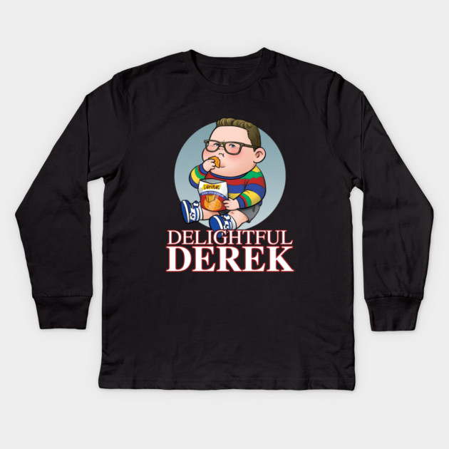 Delightful Derek Kids Long Sleeve T-Shirt by naybacca