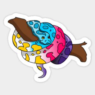 Pride Python Polyamory Sticker