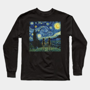 starry night rick Long Sleeve T-Shirt