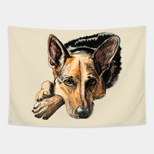 German shepherd Tapestry