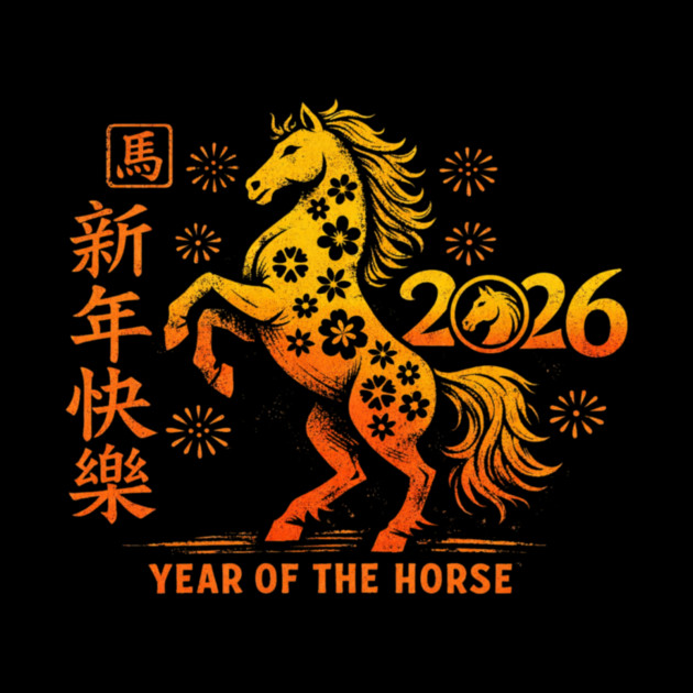 2026 Year Of The Horse Chinese New Year by ArtistTee ⭐⭐⭐⭐⭐