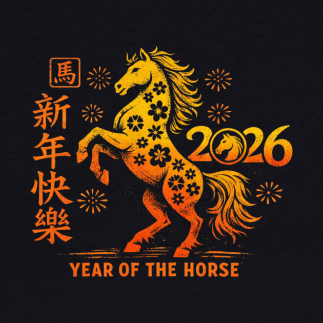 2026 Year Of The Horse Chinese New Year by ArtistTee ⭐⭐⭐⭐⭐