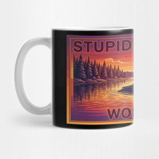 Stupid Canadian Wolf Bird Funny Canada Lover Mug