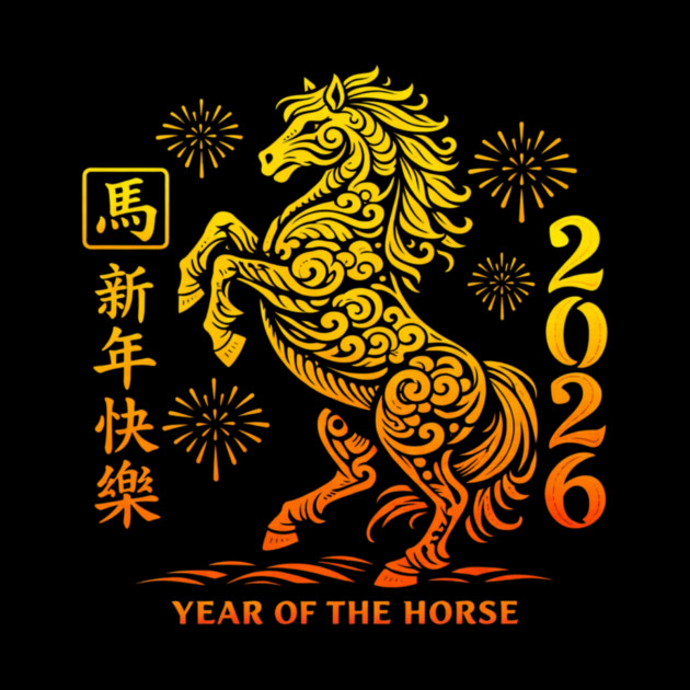 Happy Chinese New Year 2026 Year Of The Horse by ArtistTee ⭐⭐⭐⭐⭐