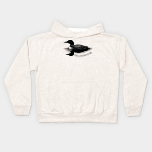 Stupid Canadian Wolf Bird Kids Hoodie