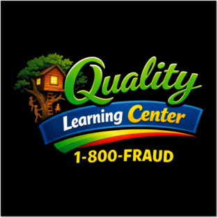 Quality Learning Center 1-800-FRAUD Funny Office Humor Posters and Art