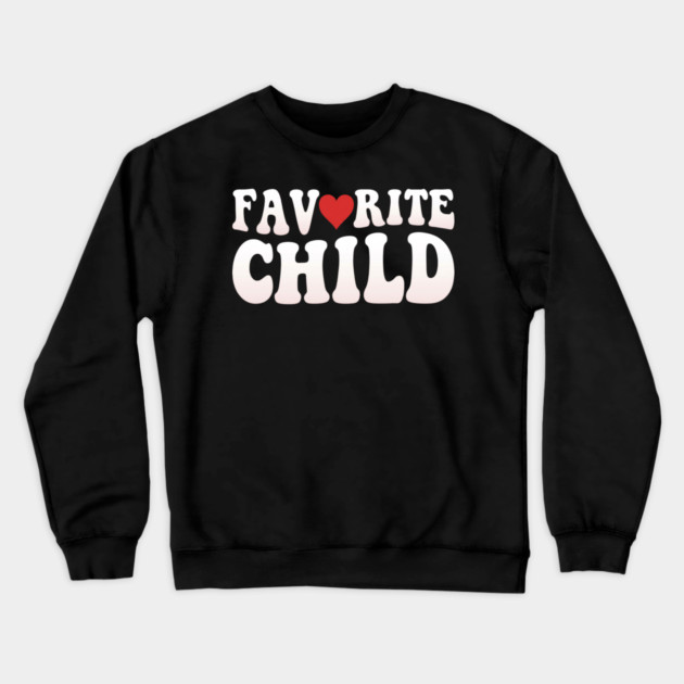 Favorite Child Heart Parent Family Crewneck Sweatshirt by ArtistTee ⭐⭐⭐⭐⭐