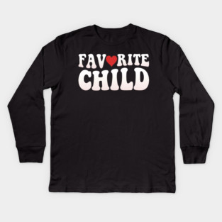 Favorite Child Heart Parent Family Kids Long Sleeve T-Shirt