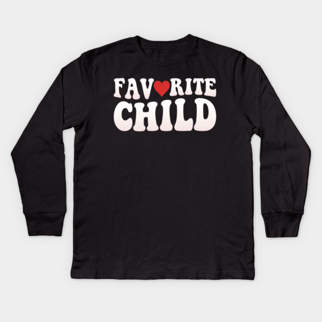 Favorite Child Heart Parent Family Kids Long Sleeve T-Shirt by ArtistTee ⭐⭐⭐⭐⭐