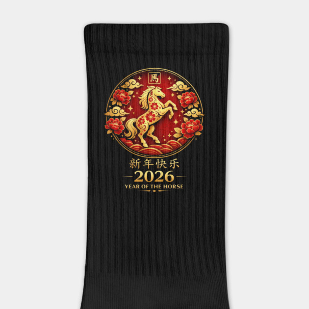 Happy New Year 2026 Year of the Horse Chinese New Year by ArtistTee ⭐⭐⭐⭐⭐