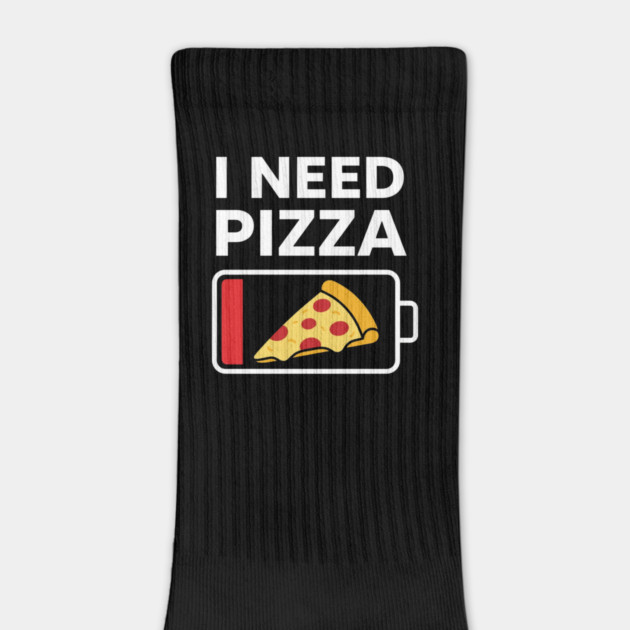 I Need Pizza Low Battery Funny Foodie by ArtistTee ⭐⭐⭐⭐⭐
