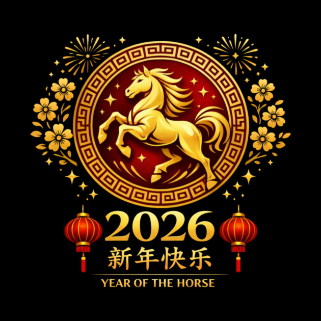 2026 Year of the Horse Chinese New Year by ArtistTee ⭐⭐⭐⭐⭐