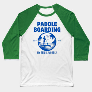 Zen paddle board Baseball T-Shirt