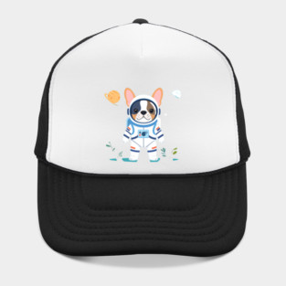 Cosmic French Bulldog Puppy Space Traveler Gift Hat