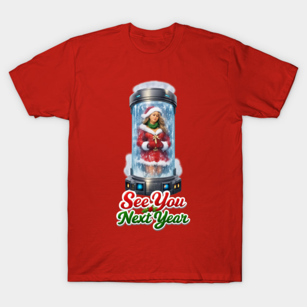 “Defrosting the Queen of Christmas” – Mariah Carey Holiday Parody Shirt T-Shirt by PD Energies