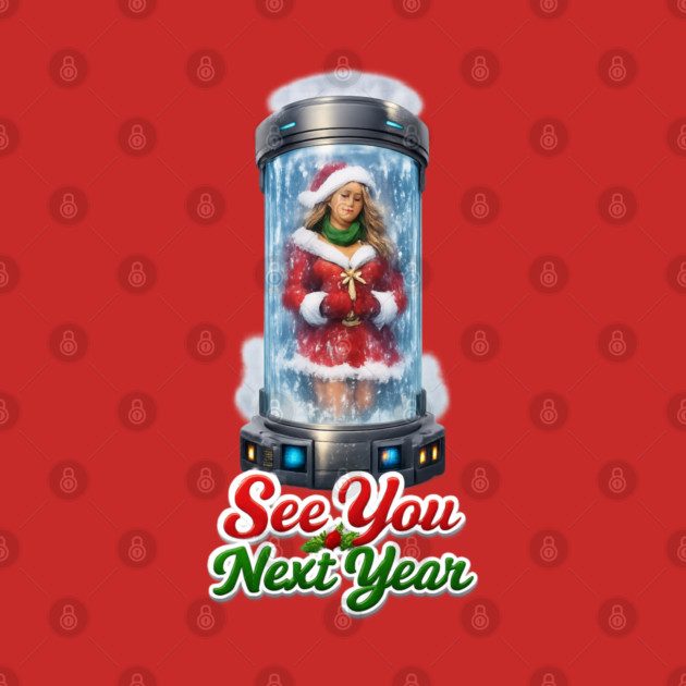 “Defrosting the Queen of Christmas” – Mariah Carey Holiday Parody Shirt by PD Energies