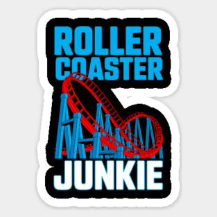 Roller Coaster Junkie Theme Park Thrill Seeker Magnet