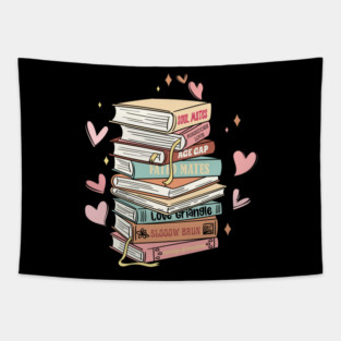 Book Lover Valentine Tapestry