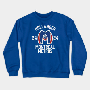 Heated Rivalry - Hollander 24 Montreal Metros Varsity Crewneck Sweatshirt