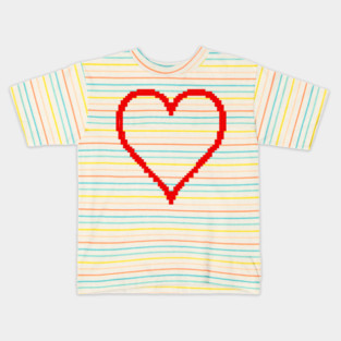 Pixel Heart Kids T-Shirt