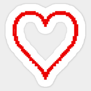 Pixel Heart Magnet