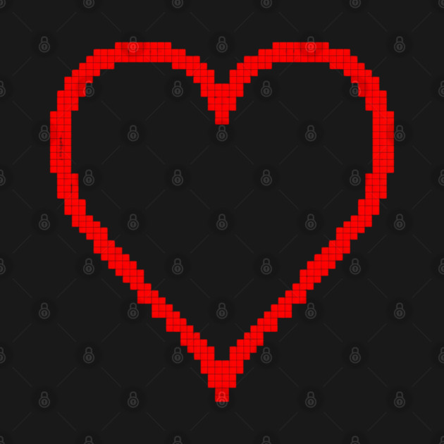 Pixel Heart by Creatifly Graphic Tees