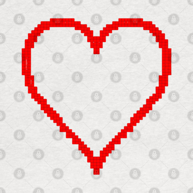 Pixel Heart by Creatifly Graphic Tees
