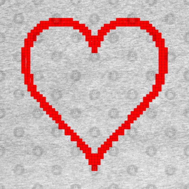 Pixel Heart by Creatifly Graphic Tees
