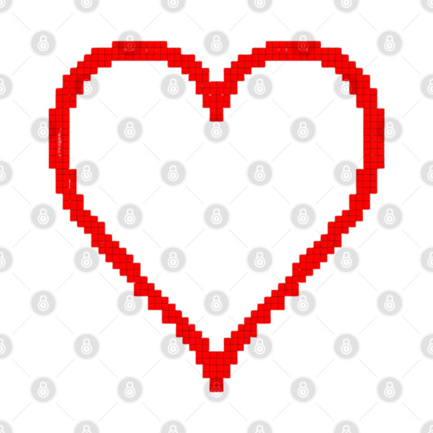 Pixel Heart by Creatifly Graphic Tees