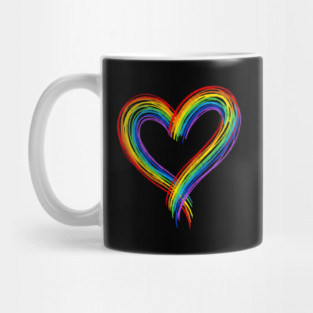 Rainbow Heart Mug