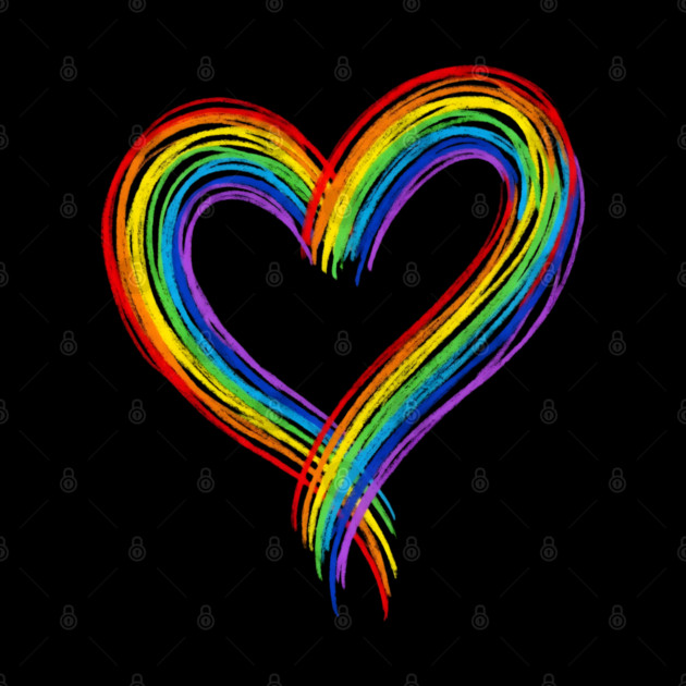 Rainbow Heart by Creatifly Graphic Tees